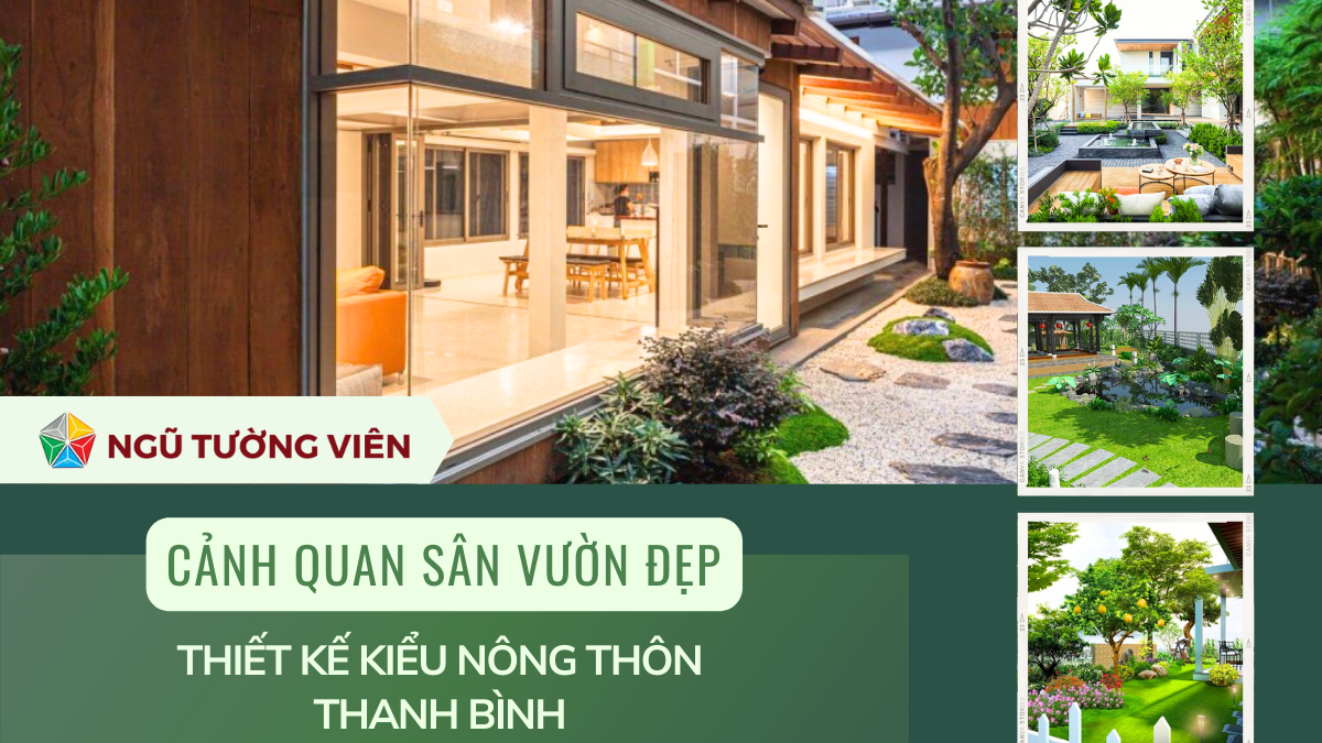 Cảnh quan sân vườn đẹp: Thiết kế kiểu nông thôn thanh bình