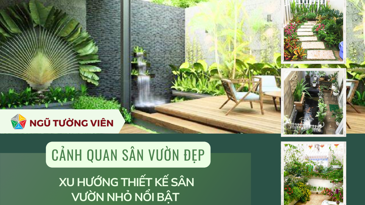 Cảnh quan sân vườn đẹp: Xu hướng thiết kế sân vườn nhỏ nổi bật