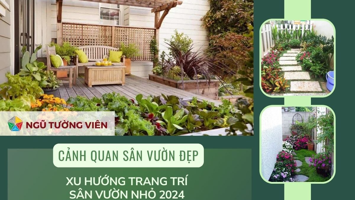 Cảnh quan sân vườn đẹp: Xu hướng trang trí sân vườn nhỏ 2024