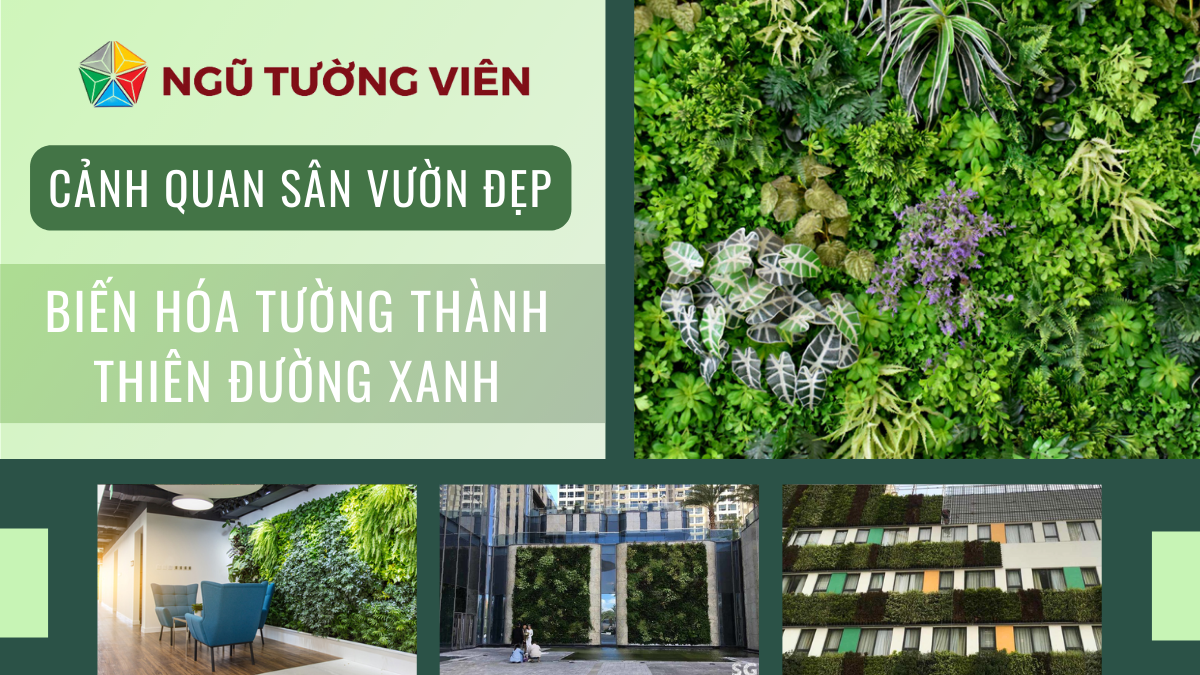 Cảnh quan sân vườn đẹp: Biến hóa thành thiên đường xanh