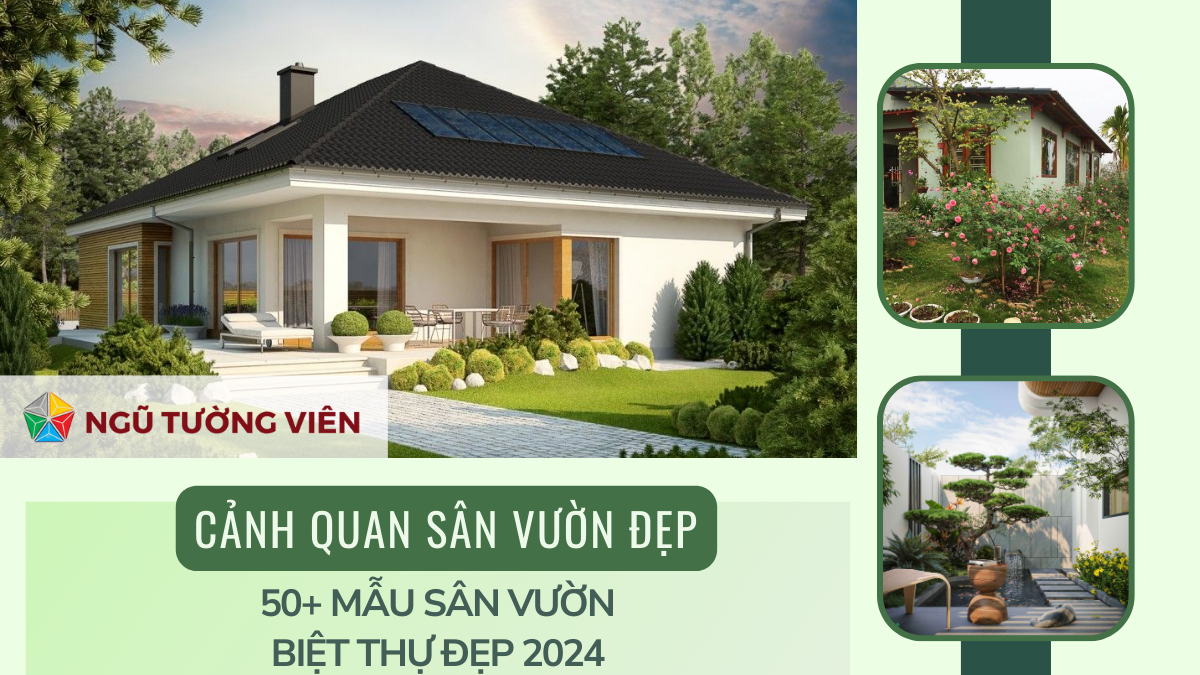 Cảnh quan sân vườn đẹp: 50+ mẫu sân vườn biệt thự đẹp 2024