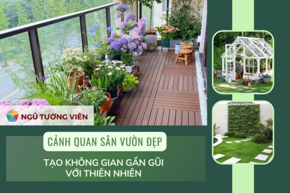 Cảnh quan sân vườn đẹp: Tạo không gian gần gũi với thiên nhiên