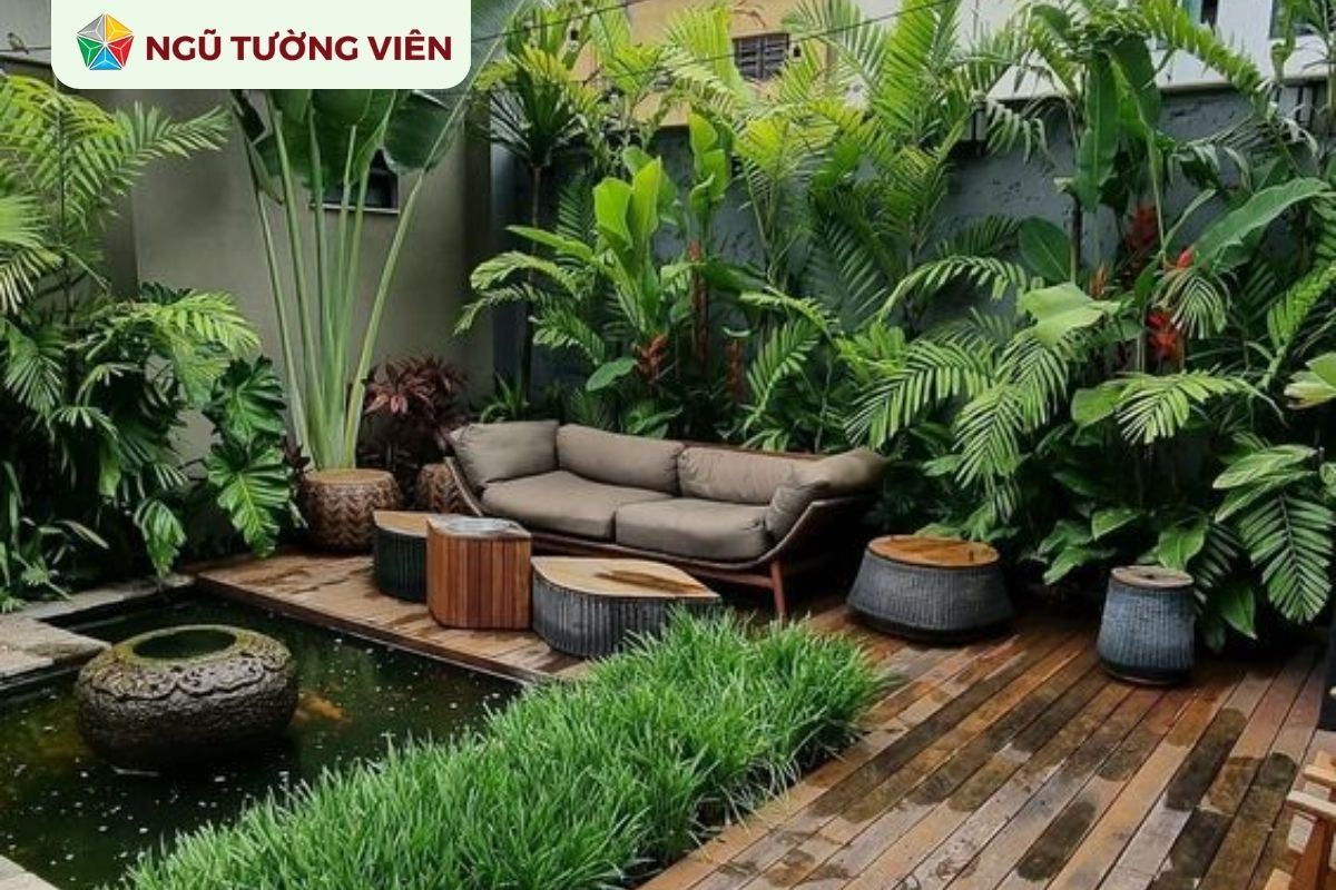 Cảnh quan sân vườn đẹp: Thiết kế rừng nhiệt đới ngay tại nhà