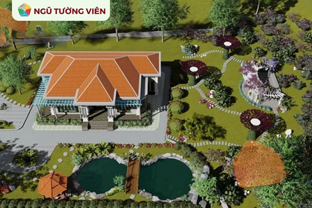 Cảnh quan sân vườn đẹp: Ý tưởng thiết kế sân vườn tinh tế