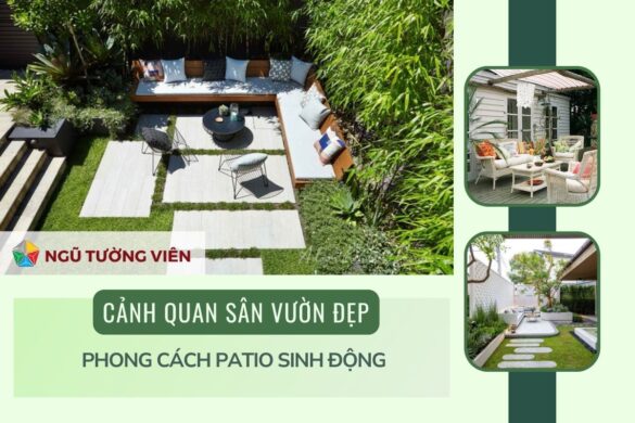 Cảnh quan sân vườn đẹp: Phong cách Patio sinh động đẹp mắt (2025)