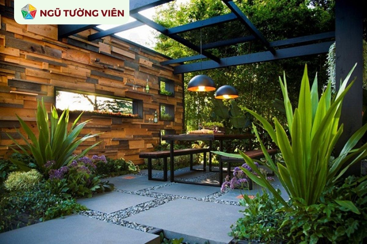 Cảnh quan sân vườn đẹp: Phong cách Patio sinh động