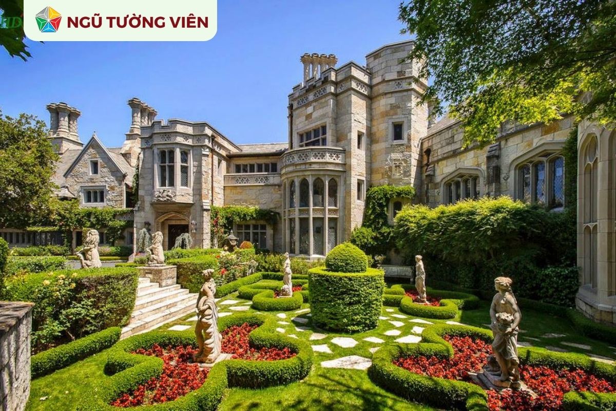 Cảnh quan sân vườn đẹp: Phong cách biệt thự châu Âu sang trọng Cảnh quan sân vườn đẹp: Phong cách biệt thự châu Âu sang trọng