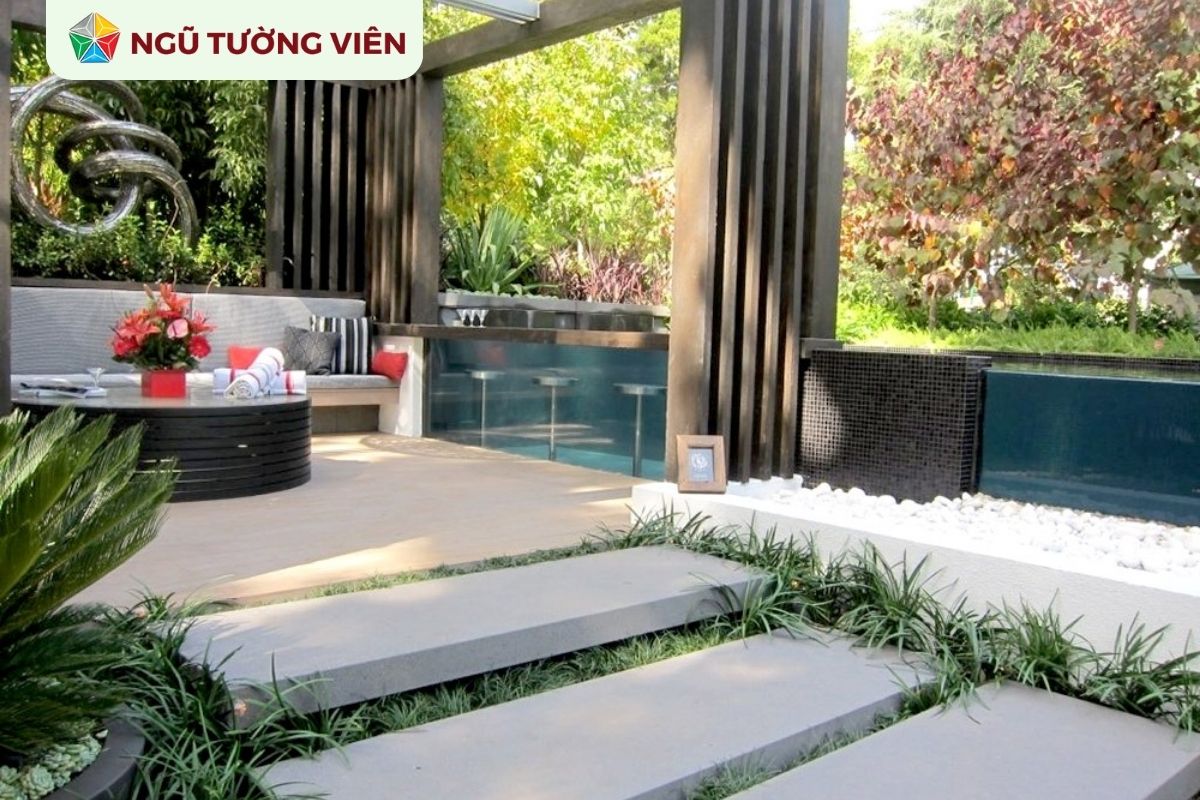 Cảnh quan sân vườn đẹp: Phong cách biệt thự châu Âu sang trọng