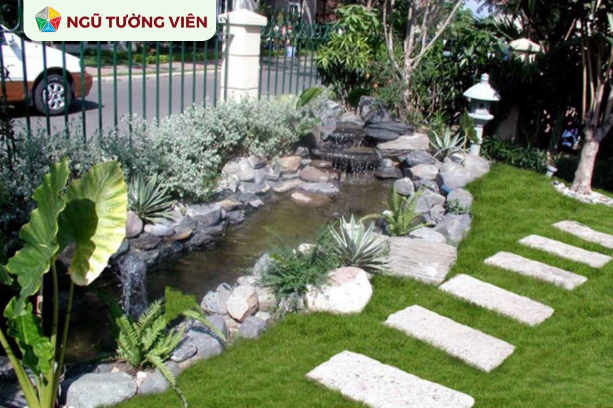 Cảnh quan sân vườn đẹp: Tạo điểm nhấn nghệ thuật với đá Cảnh quan sân vườn đẹp: Tạo điểm nhấn nghệ thuật với đá