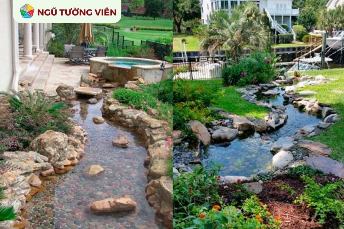 Cảnh quan sân vườn đẹp: Tạo điểm nhấn nghệ thuật với đá