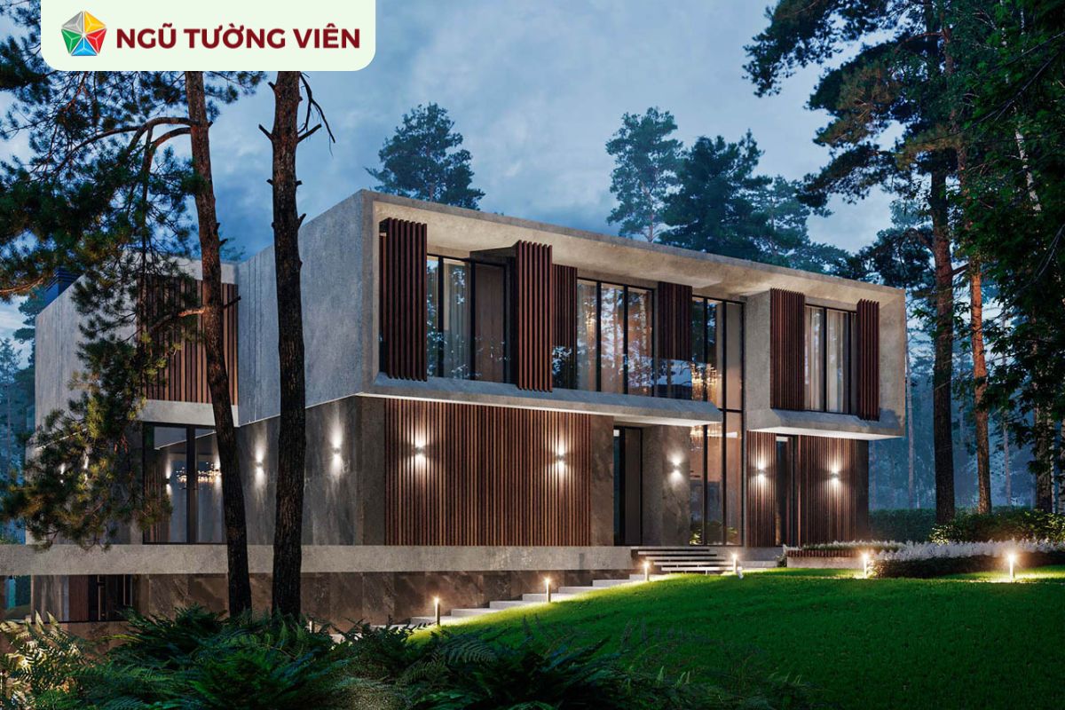 Cảnh quan sân vườn đẹp: Thiết kế nhà vườn 2 tầng đẳng cấp Cảnh quan sân vườn đẹp: Thiết kế nhà vườn 2 tầng đẳng cấp