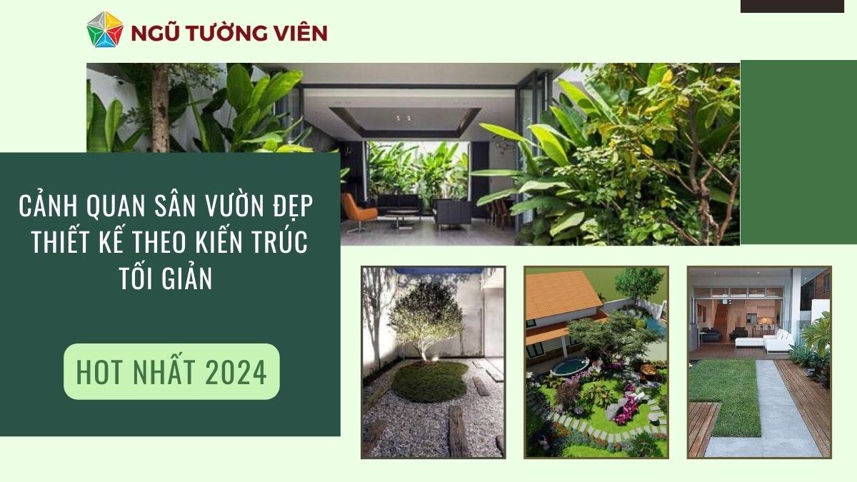Cảnh quan sân vườn đẹp: Thiết kế theo kiến trúc tối giản