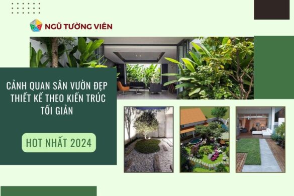 Cảnh quan sân vườn đẹp: Thiết kế theo kiến trúc tối giản