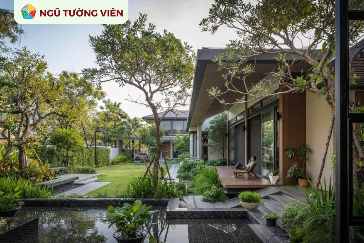 Cảnh quan sân vườn đẹp: Thiết kế theo kiến trúc tối giản