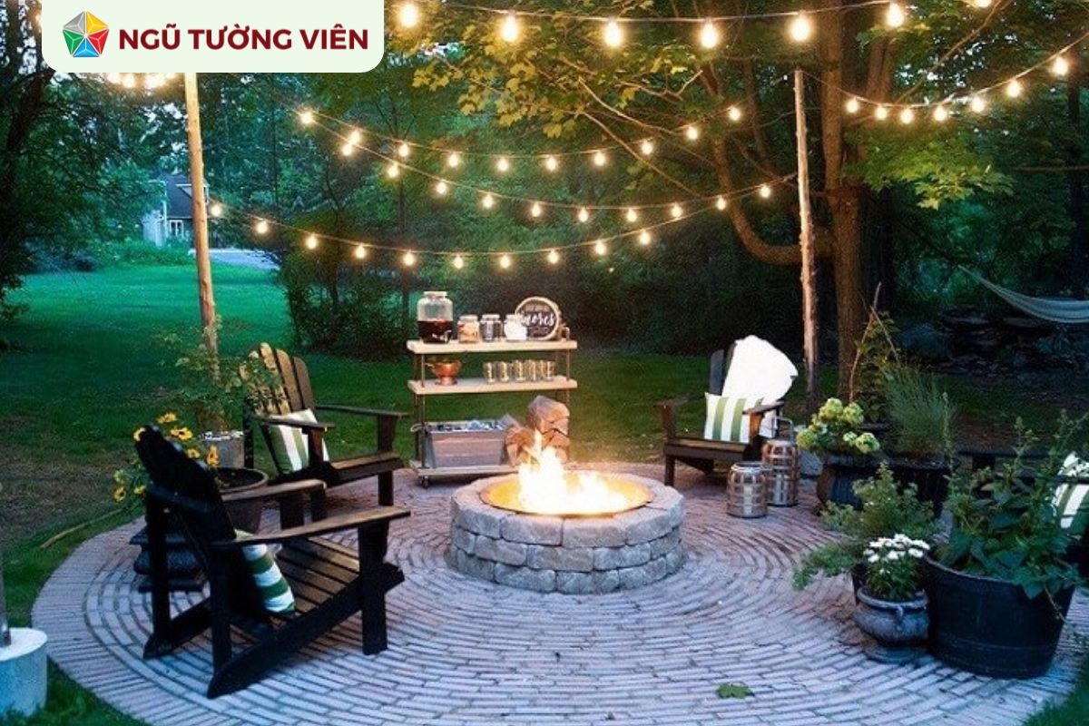 Cảnh quan sân vườn đẹp: Bí quyết bố trí ánh sáng