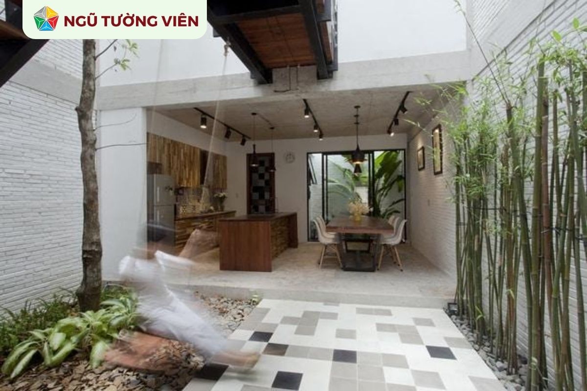 Cảnh quan sân vườn đẹp: Bố trí sân trước nhà đẹp mắt
