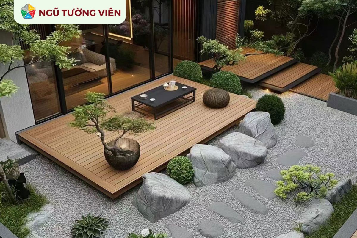 Cảnh quan sân vườn đẹp: Bố trí sân trước nhà đẹp mắt Cảnh quan sân vườn đẹp: Bố trí sân trước nhà đẹp mắt