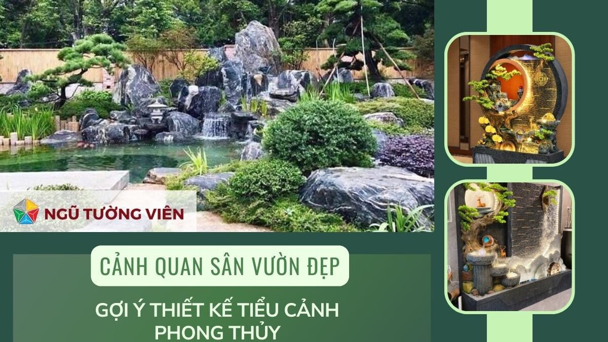 Cảnh quan sân vườn đẹp: Gợi ý thiết kế tiểu cảnh hợp phong thủy (2025)