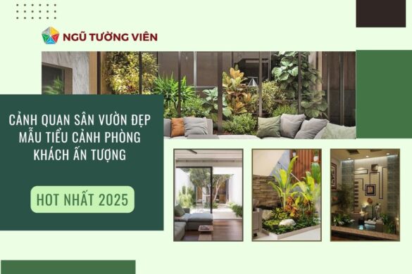 Cảnh quan sân vườn đẹp: Mẫu tiểu cảnh phòng khách ấn tượng (2025)