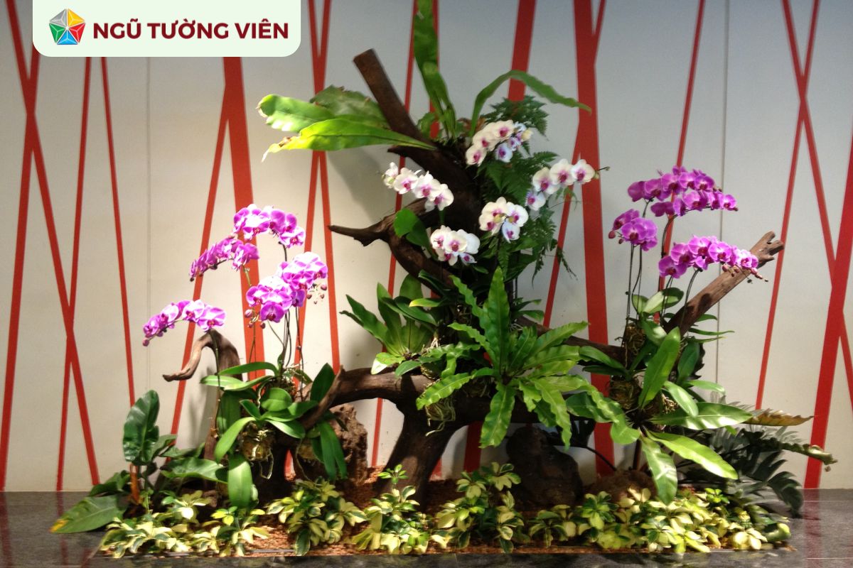 Cảnh quan sân vườn đẹp: Mẫu tiểu cảnh phòng khách ấn tượng Cảnh quan sân vườn đẹp: Mẫu tiểu cảnh phòng khách ấn tượng