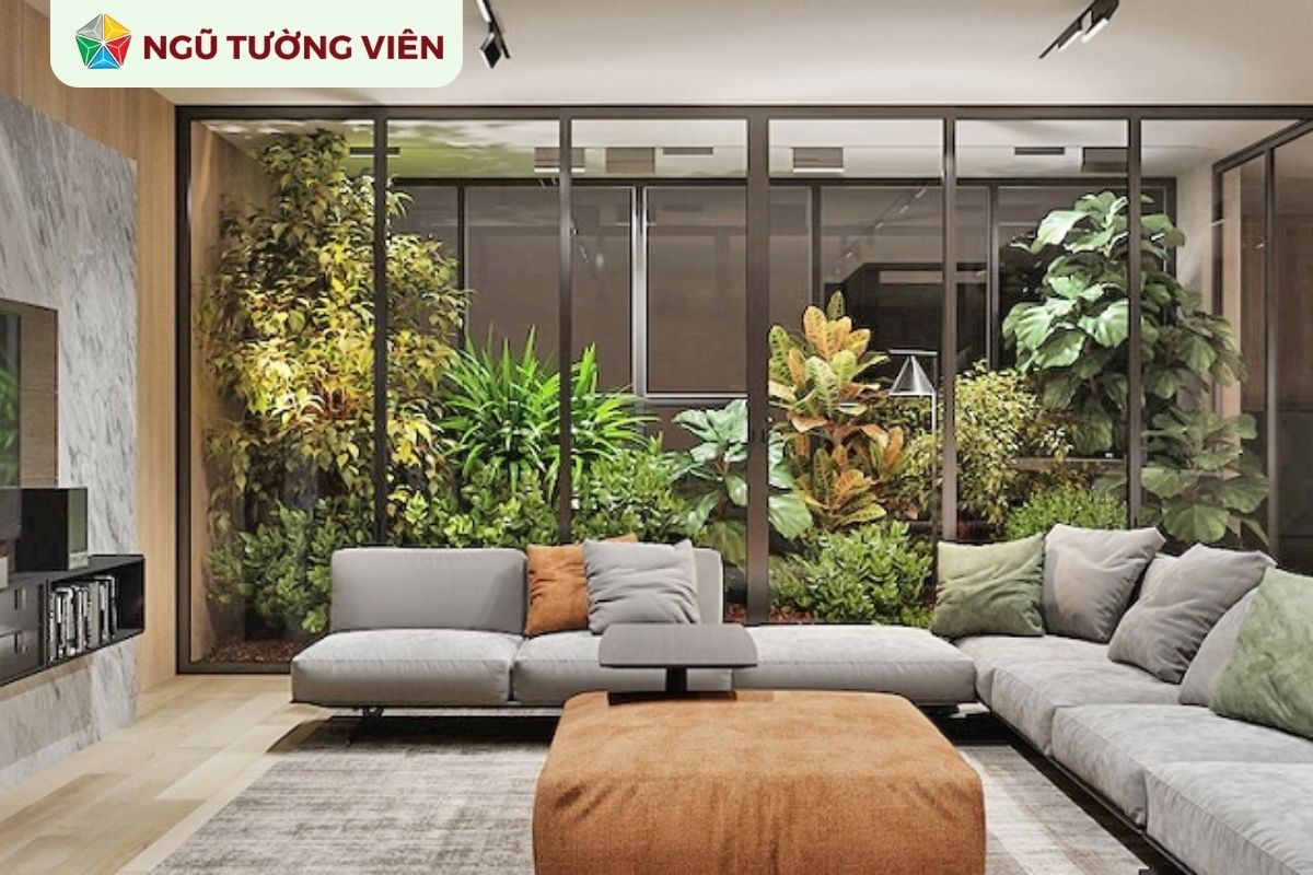 Cảnh quan sân vườn đẹp: Mẫu tiểu cảnh phòng khách ấn tượng Cảnh quan sân vườn đẹp: Mẫu tiểu cảnh phòng khách ấn tượng