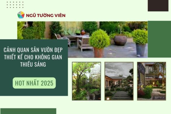 Cảnh quan sân vườn đẹp: Thiết kế cho không gian thiếu sáng