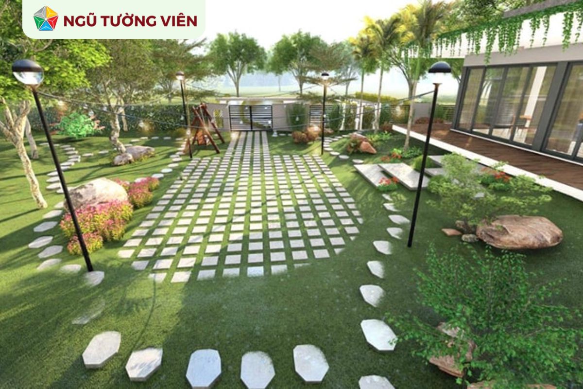 Cảnh quan sân vườn đẹp: Thiết kế cho không gian thiếu sáng