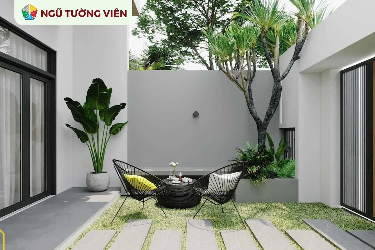 Cảnh quan sân vườn đẹp: Cách bố trí sân vườn trước nhà