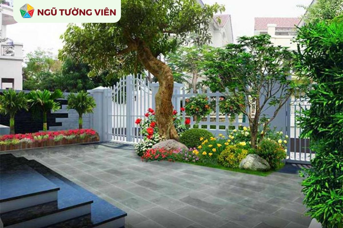 Cảnh quan sân vườn đẹp: Cách bố trí sân vườn trước nhà