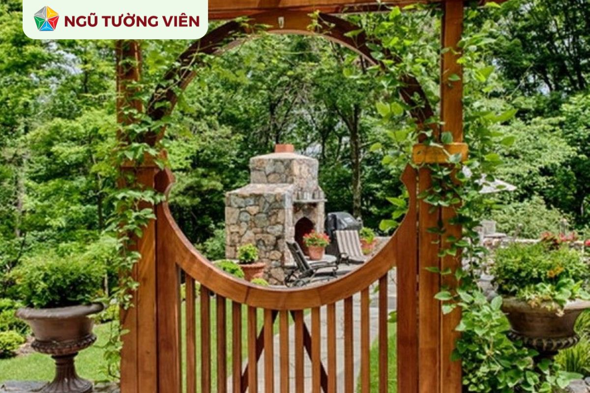 Cảnh quan sân vườn đẹp: Mẫu thiết kế cổng sân ấn tượng Cảnh quan sân vườn đẹp: Mẫu thiết kế cổng sân ấn tượng