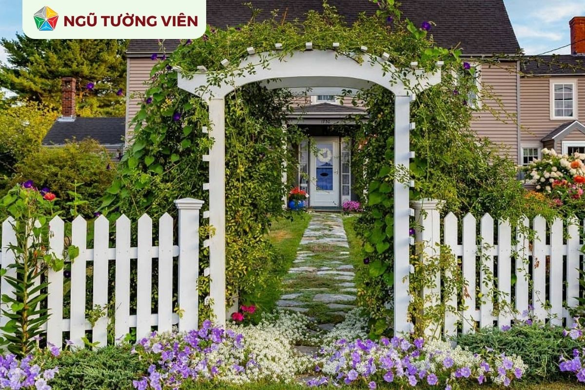 Cảnh quan sân vườn đẹp: Mẫu thiết kế cổng sân ấn tượng Cảnh quan sân vườn đẹp: Mẫu thiết kế cổng sân ấn tượng