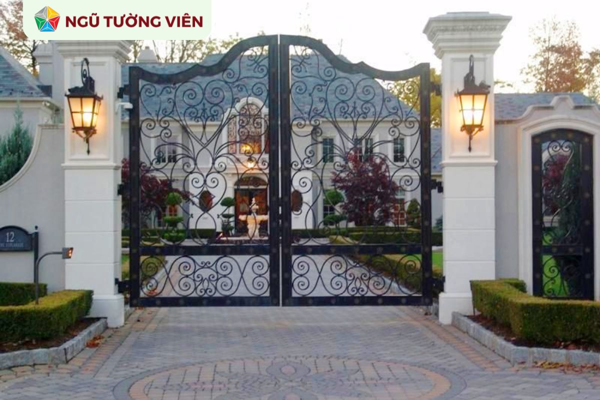 Cảnh quan sân vườn đẹp: Mẫu thiết kế cổng sân ấn tượng Cảnh quan sân vườn đẹp: Mẫu thiết kế cổng sân ấn tượng