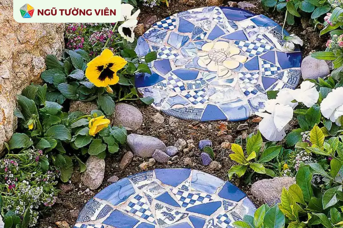 Cảnh quan sân vườn đẹp: Nghệ thuật Mosaic độc đáo