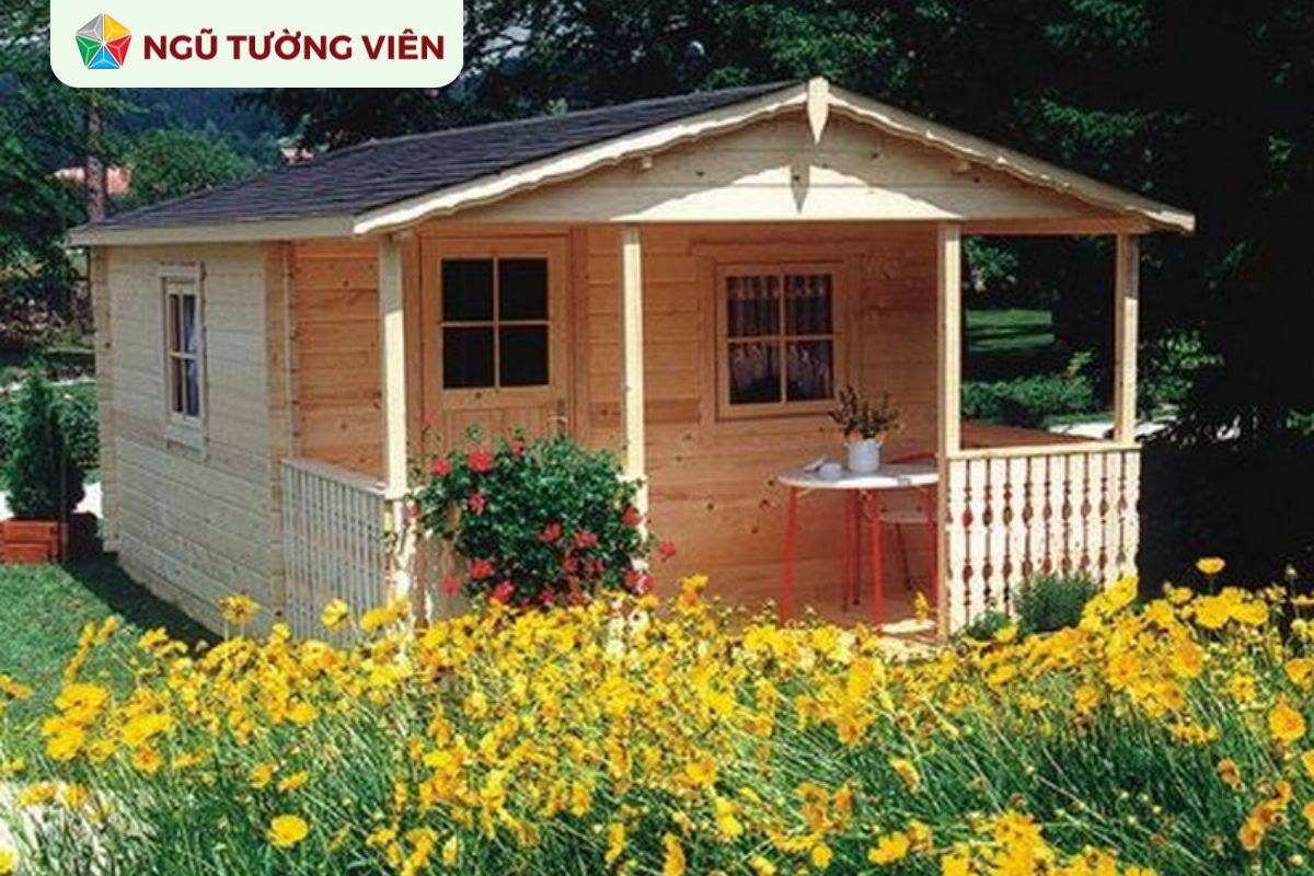 Cảnh quan sân vườn đẹp: Thiết kế nhà gỗ hợp xu hướng hiện đại