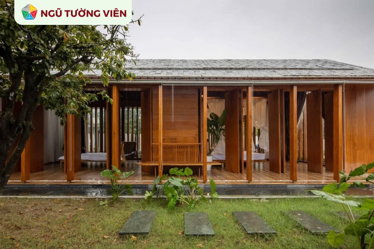 Cảnh quan sân vườn đẹp: Thiết kế nhà gỗ hợp xu hướng hiện đại Cảnh quan sân vườn đẹp: Thiết kế nhà gỗ hợp xu hướng hiện đại