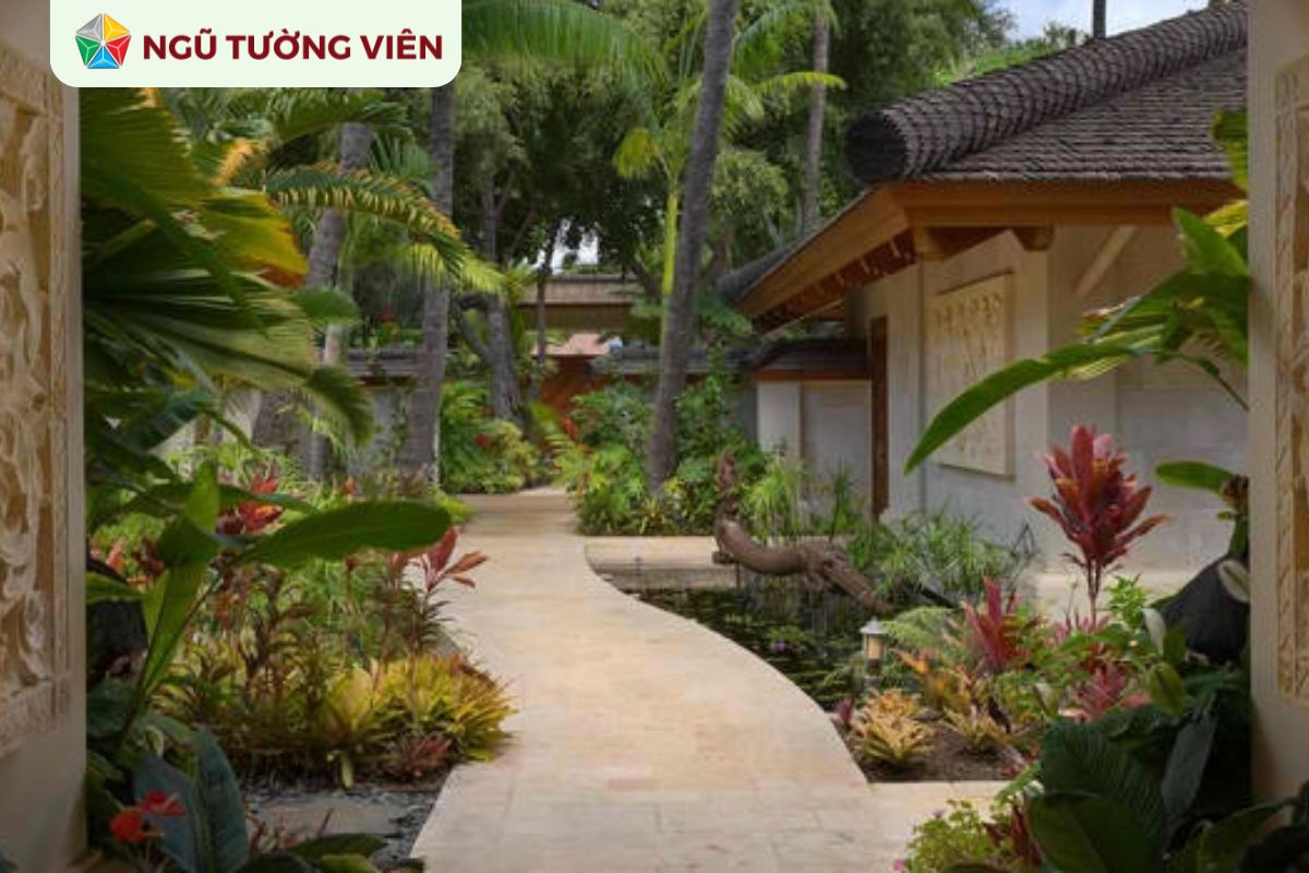 Cảnh quan sân vườn đẹp: Thiết kế vườn nhiệt đới trên sân thượng