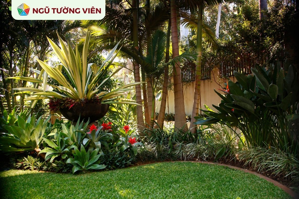 Cảnh quan sân vườn đẹp: Thiết kế vườn nhiệt đới trên sân thượng