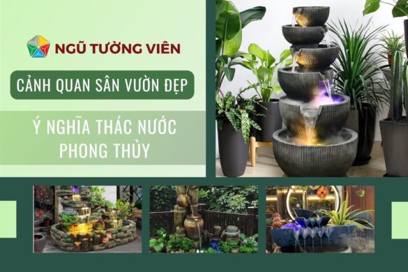 Cảnh quan sân vườn đẹp: Ý nghĩa thác nước phong thủy
