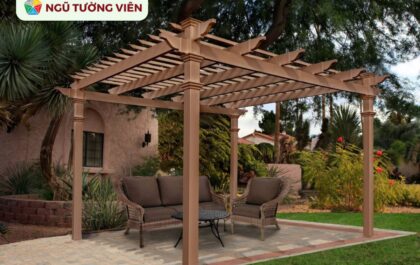 Cảnh quan sân vườn đẹp: 7 ý tưởng mái che tiện nghi và thẩm mỹ (2025)