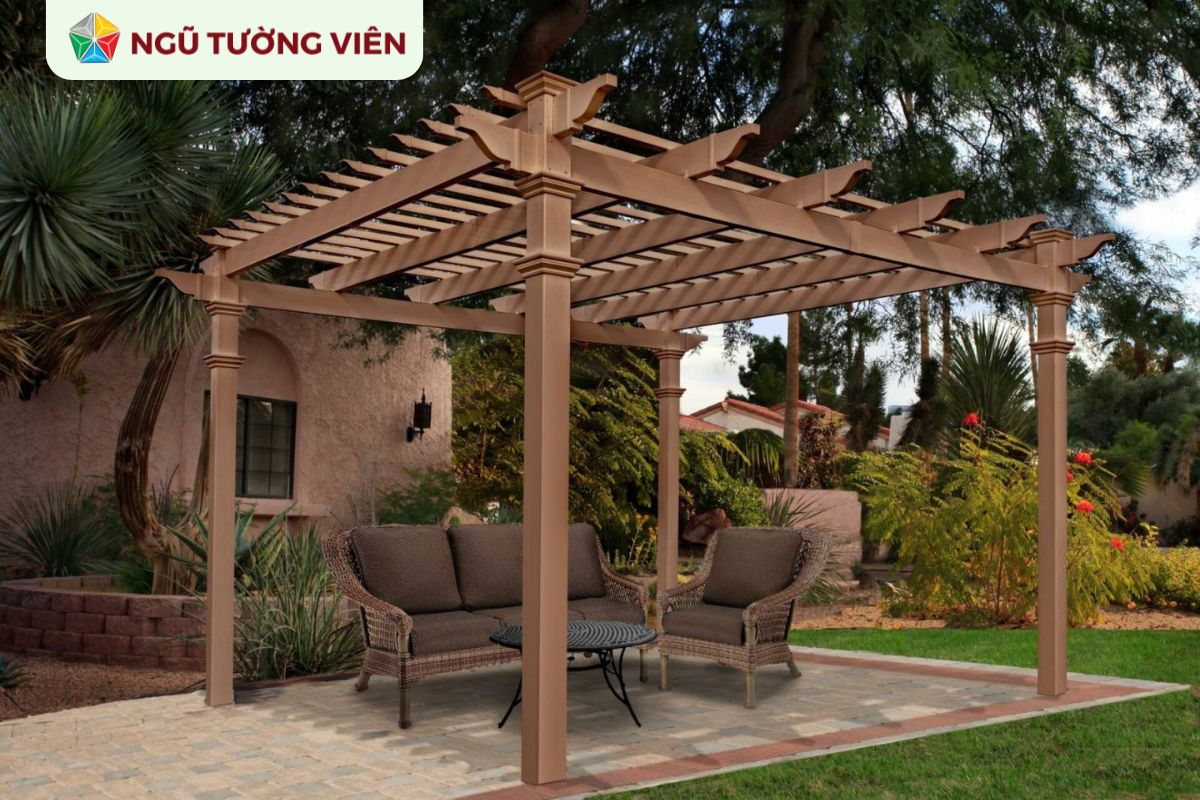 Cảnh quan sân vườn đẹp: 7 ý tưởng mái che tiện nghi và thẩm mỹ
