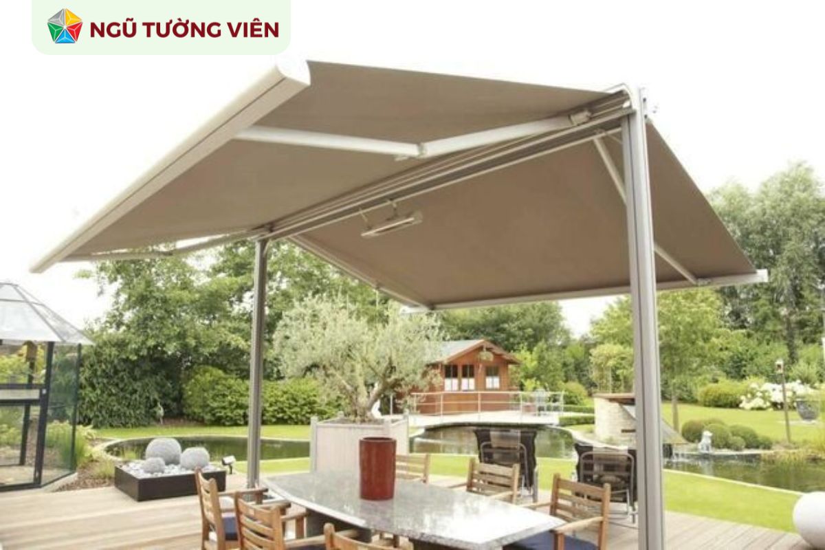 Cảnh quan sân vườn đẹp: 7 ý tưởng mái che tiện nghi và thẩm mỹ
