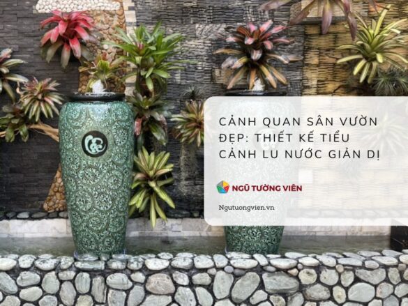Cảnh quan sân vườn đẹp: Thiết kế tiểu cảnh lu nước giản dị (2025)