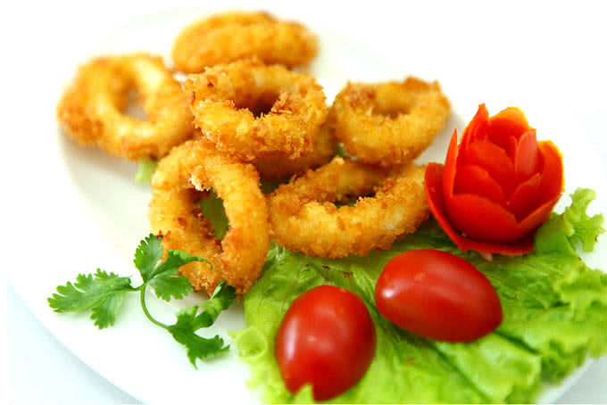 Mực chiên xù