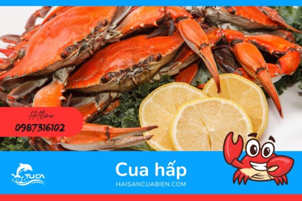 Cua Biển Hấp Sả (Steamed Sea Crab with Lemongrass)