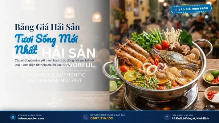 Bảng giá hải sản tươi sống Hải Sản Cửa Biển