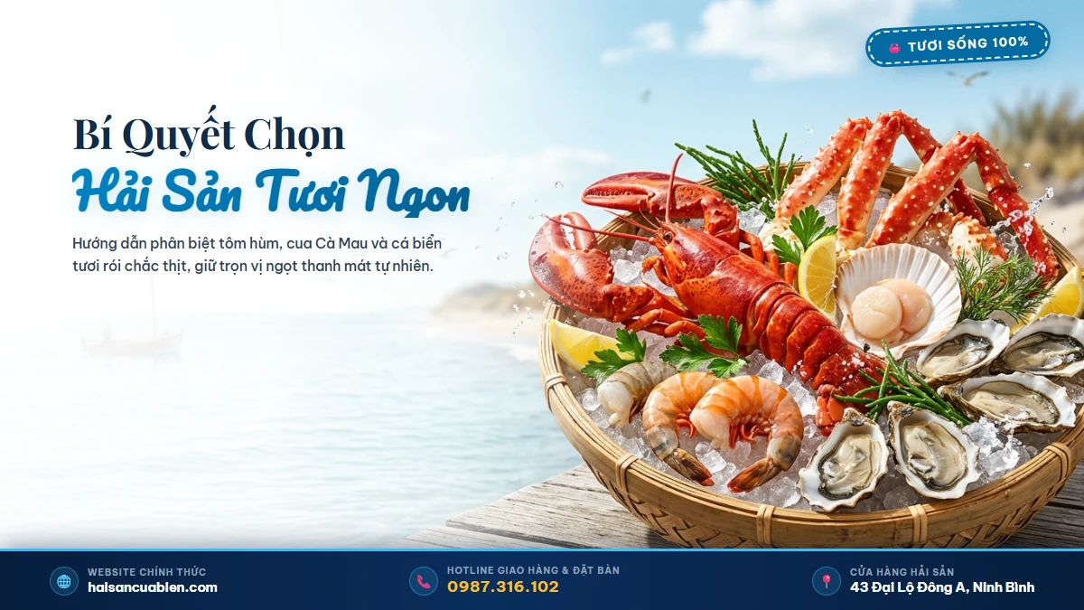 Bí quyết chọn tôm hùm cua biển tươi ngon chắc thịt Hải Sản Cửa Biển