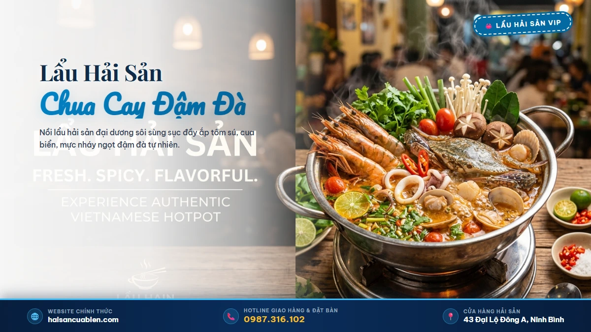 Lẩu hải sản chua cay Hải Sản Cửa Biển