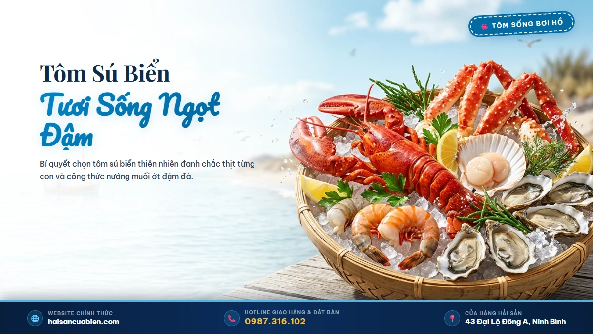 Tôm sú biển thiên nhiên Hải Sản Cửa Biển