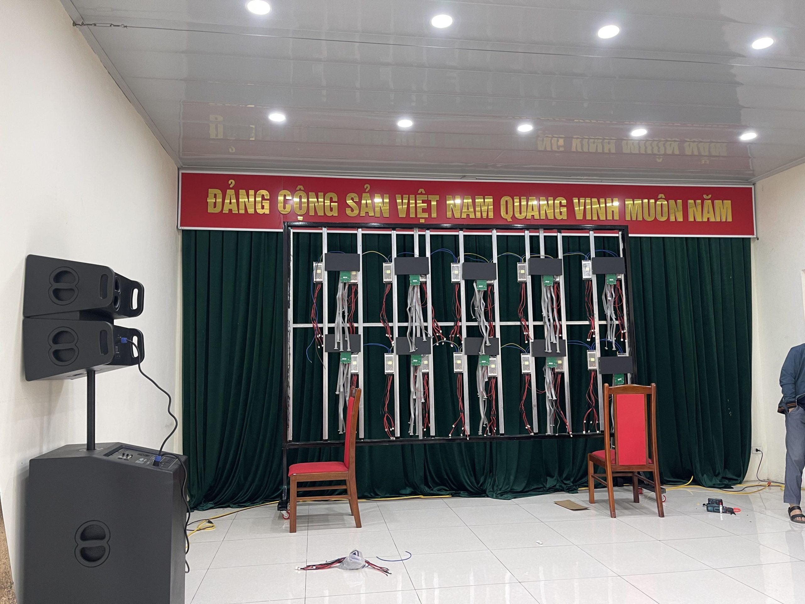 Màn hình LED P2.5: Hoàng Long LED thi công 7m2 LED P2.5 tại Công ty Nhiên liệu hàng không Skypec