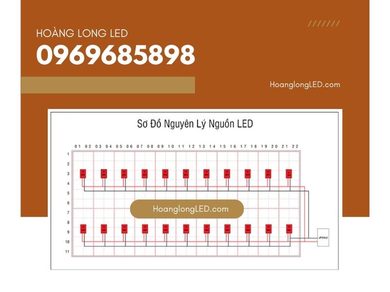 Sơ đồ bố trí nguồn LED cho màn hình P3